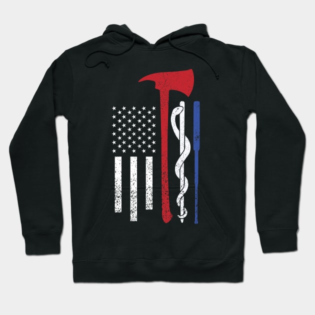 First responders Hoodie by Litho
